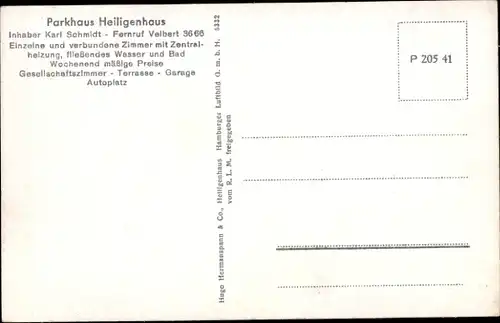 Ak Heiligenhaus in Nordrhein Westfalen, Fliegeraufnahme Parkhaus