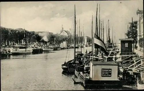 Ak Ostseebad Warnemünde Rostock, Alter Strom