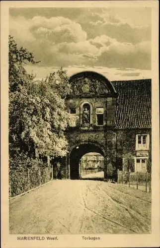 Ak Marienfeld Harsewinkel Westfalen, Torbogen