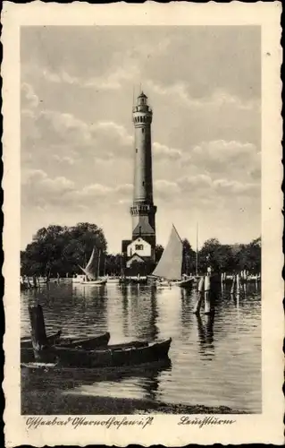 Ak Chorzelin Osternothafen Świnoujście Swinemünde Pommern, Leuchturm