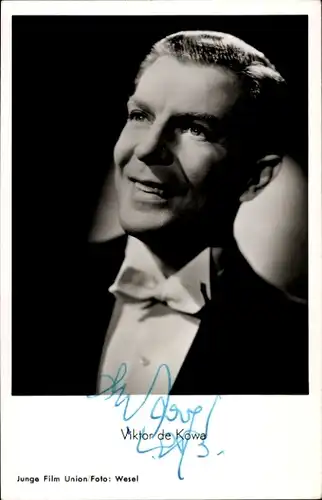 Ak Schauspieler Viktor de Kowa, Portrait, Des Teufels General, Autogramm