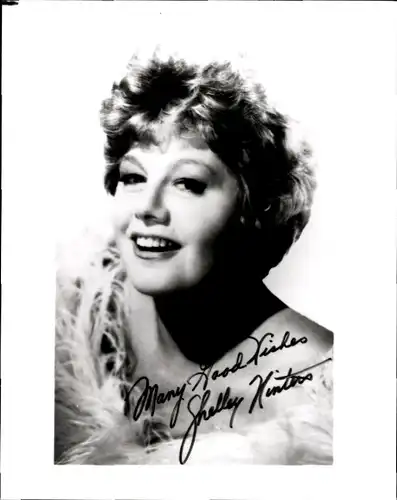 Ak Schauspielerin Shelley Winters, Portrait, Autogramm