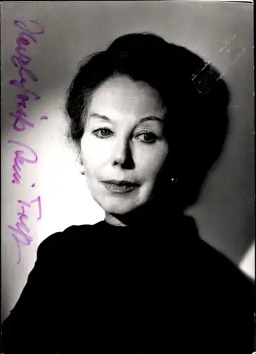 Ak Schauspielerin Alice Treff, Portrait, Autogramm