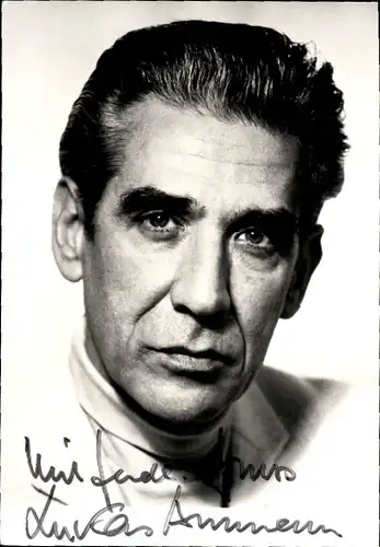 Ak Schauspieler Lukas Ammann, Portrait, Autogramm