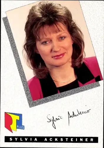 Ak Schauspielerin Sylvia Acksteiner, Portrait, Autogramm, RTL plus