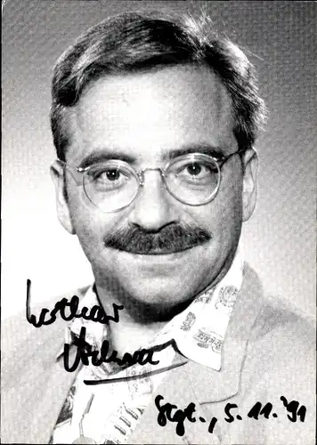 Ak Schauspieler Lothar Ackva, Portrait, Autogramm