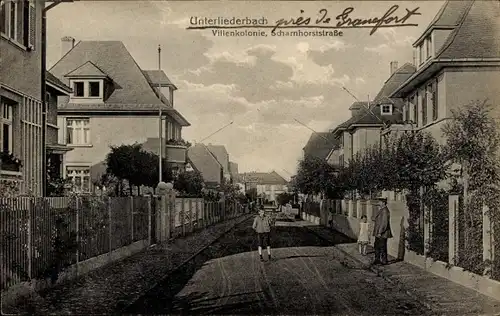 Ak Unterliederbach Frankfurt am Main, Villenkolonie, Scharnhorststraße