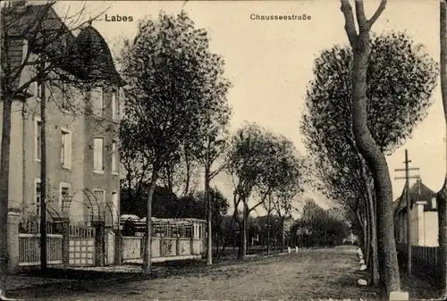 Ak Łobez Labes Pommern, Chausseestraße