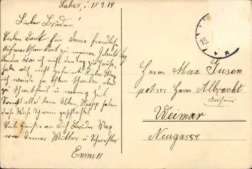 Ak Łobez Labes Pommern, Chausseestraße