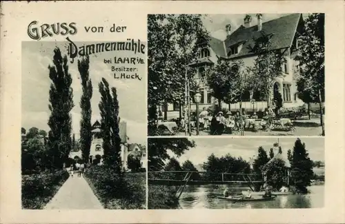 Ak Dammenmühle Lahr im Schwarzwald, Restaurant Dammenmühle, Inh. L. Huck