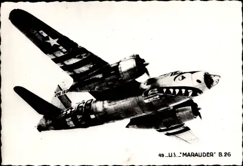 Ak Amerikanisches Militärflugzeug Marauder B26