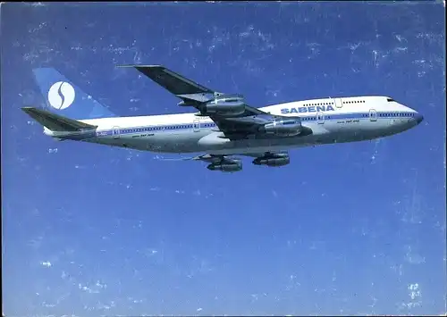 Ak Passagierflugzeug, Sabena, Belgian World Airlines, Boeing 747 300