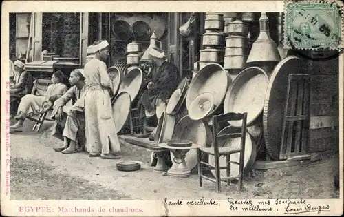 Ak Ägypten, Cauldron Merchants, Händler