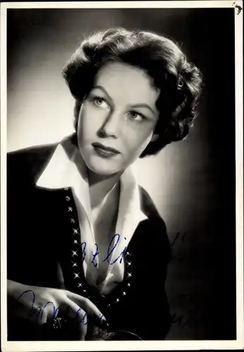 Ak Schauspielerin Jeanette Schultze, Portrait, Autogramm