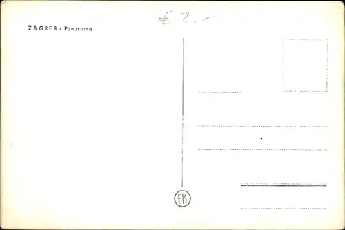 Ak Zagreb Kroatien, Panorama