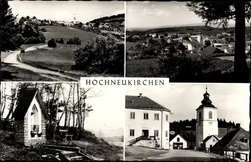 Ak Hochneukirchen Gschaidt in Niederösterreich, Teilansichten, Kirche