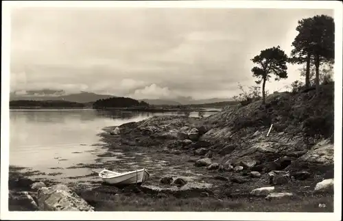 Ak Molde Norwegen, Uferpartie, Boot