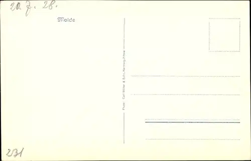 Ak Molde Norwegen, Uferpartie, Boot