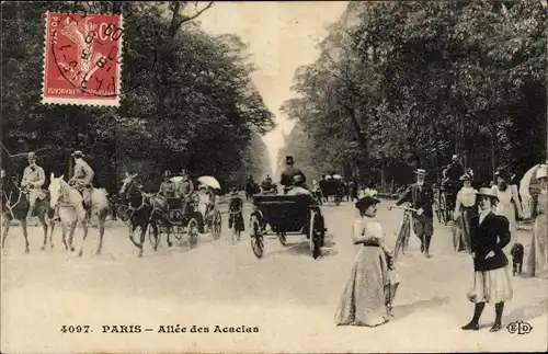 Ak Paris XVI., Allée des Acacias