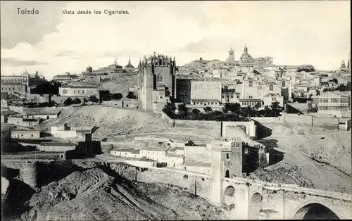 Ak Toledo Kastilien La Mancha Spanien, Vista desde los Cigarrales