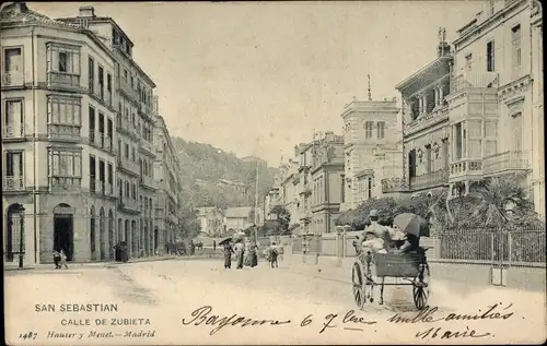 Ak San Sebastian Baskenland, Calle de Zubieta