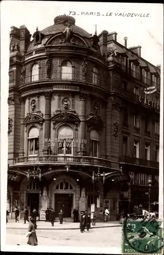 Ak Paris XVII., Le Vaudeville