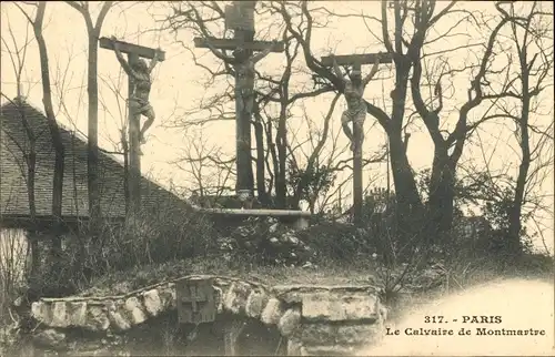 Ak Paris II, Der Kalvarienberg von Montmartre