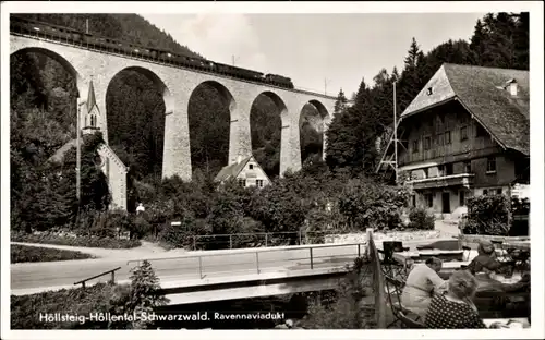 Ak Breitnau im Schwarzwald, Höllental, Höllsteig, Hofgut Sternen, Ravenna-Viadukt