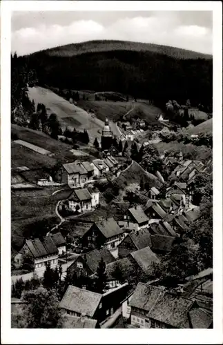 Ak Wildemann Oberharz, Blick vom Hohen Berg, Talansicht, Häuser