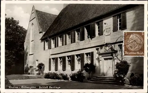 Ak Rheine in Westfalen, Gottesgabe, Schloss Bentlage