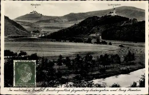 Ak Werleshausen Witzenhausen an der Werra, Jugendburg Ludwigstein, Burg Hanstein, Werratal