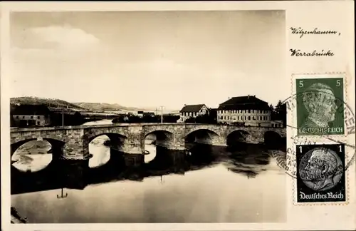 Ak Witzenhausen an der Werra Hessen, Werrabrücke