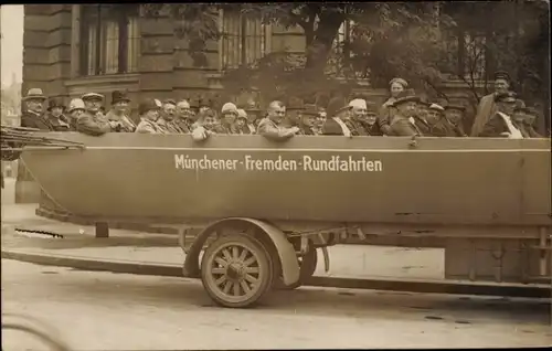 Foto Ak München, Fremden-Rundfahrten