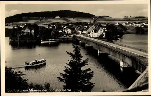 Ak Saalburg in Thüringen, am Stausee der Bleilochtalsperre, Haus Fürstenhöhe