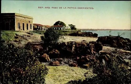 Ak Corrientes Argentinien, Pass, schöne Aussicht, Häuser