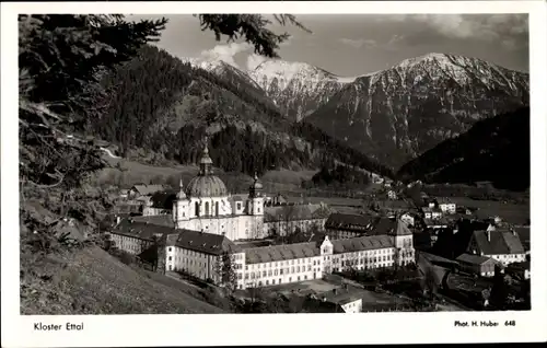 Ak Ettal Oberbayern, Kloster, Benediktinerabtei