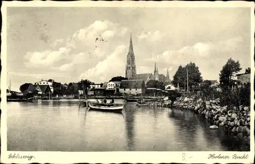 Ak Schleswig an der Schlei, Holmer Bucht