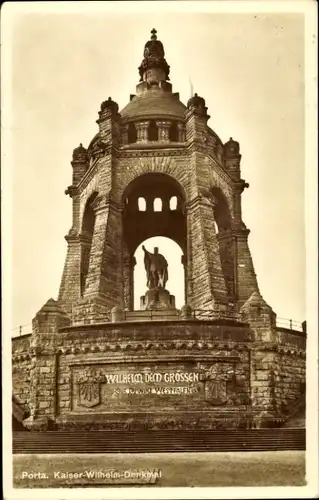 Ak Porta Westfalica an der Weser, Kaiser-Wilhelm-Denkmal