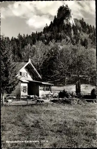 Ak Tegernsee in Oberbayern, Berggasthaus Riederstein