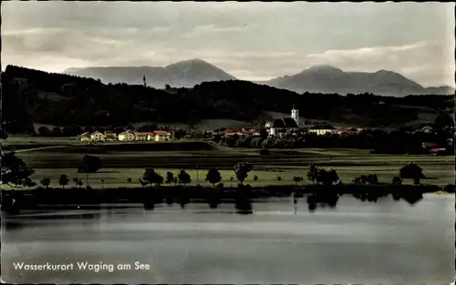 Ak Waging am See Oberbayern, Panorama