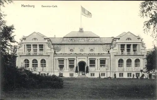 Ak Hamburg Mitte Altstadt, Dammtor Café, Totalansicht