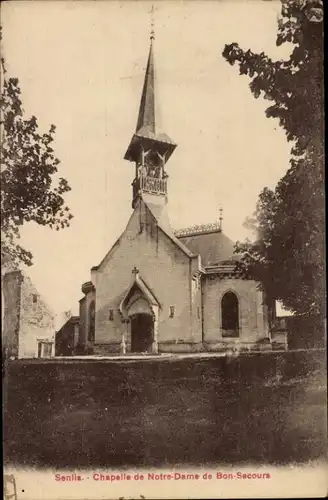 Ak Senlis Oise, Chapelle de Notre-Dame de Bon-Secours