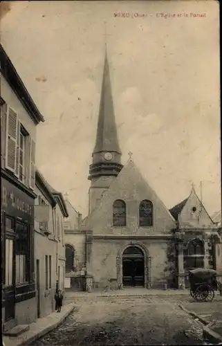 Ak Meru Oise, l'Eglise et le Portail