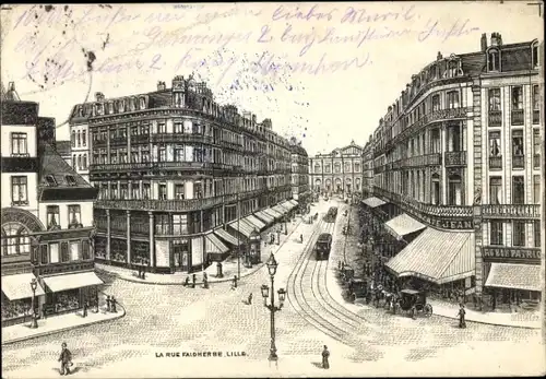 Ak Lille Nord, Rue Faidherbe