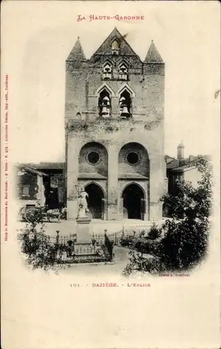 Ak Baziège Haute Garonne, Kirche