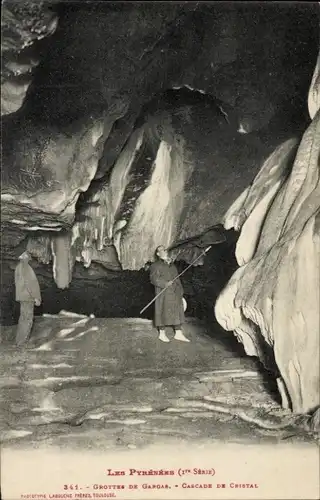Ak Hautes-Pyrénées, Gargas-Höhlen, Kristallwasserfall
