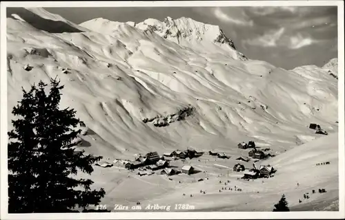 Ak Zürs am Arlberg Vorarlberg, Panorama, Winter