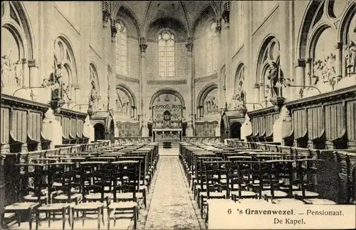 Ak 's Gravenwezel Schilde Flandern Antwerpen, Pensionat, Kapelle