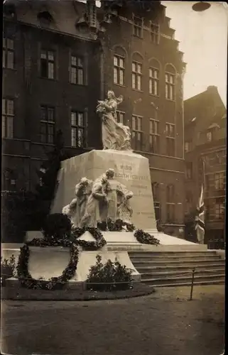 Ak Bruxelles Brüssel, Denkmal Edith Cavell