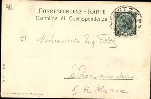 Ak Trieste Triest Friuli Venezia Giulia, Totalansicht